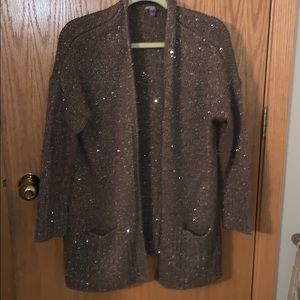 J Jill sequined gold cardigan Size Large